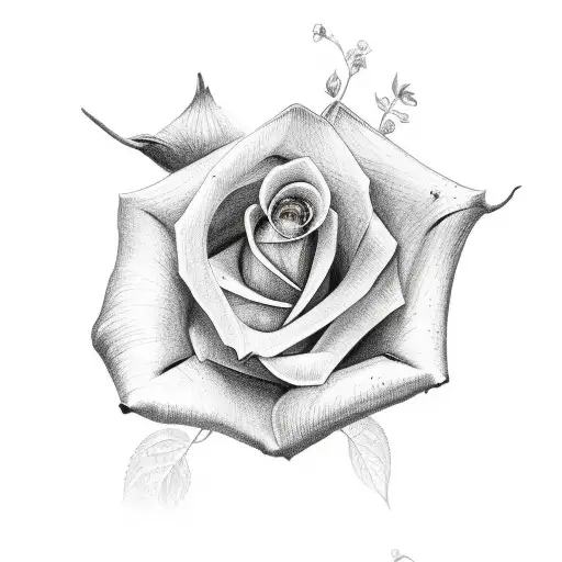 One Rose With The Name Annamaria In It