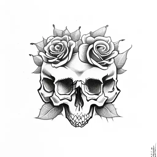 Skull And Roses