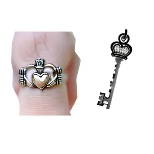 A Claddagh Ring And A Key