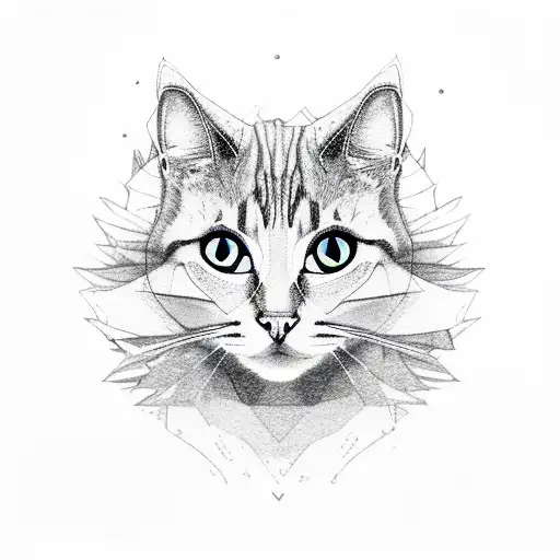 Mystical Cat In Forest