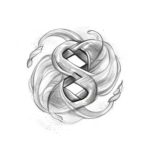 Infinity Symbol With Clouds