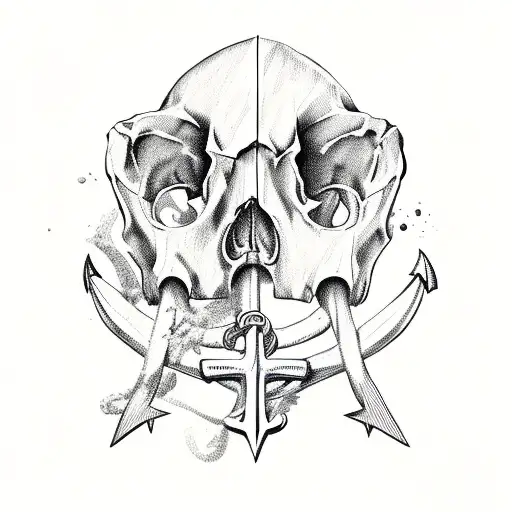 Anchor Smashing Skull