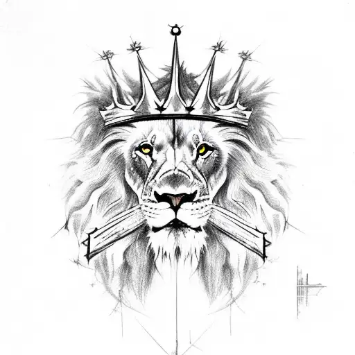 Lion With Crown Of Thorns