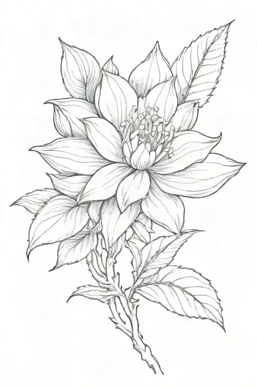 Snowdrop Rose Waterlily Holly