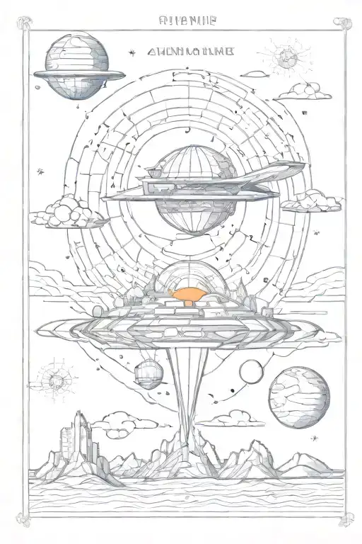 Travel Brochure Poster Advertising A Vacation To Alpha Centauri In The Future In A Rectangular Frame