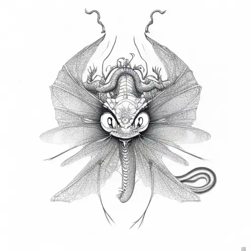 Dragon Fly With Head Made By A Ting Yang