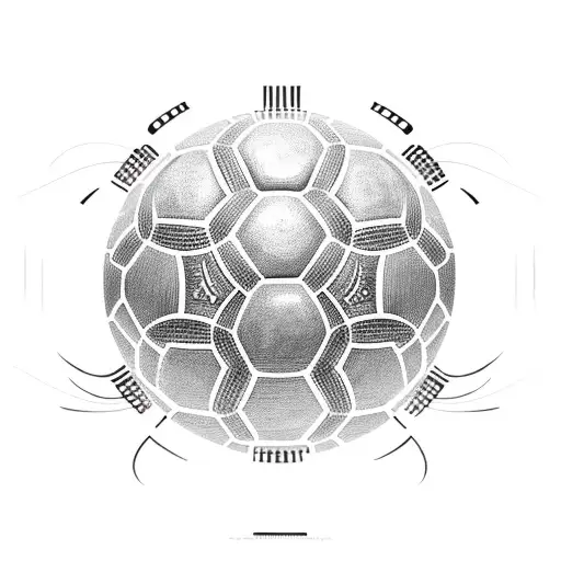 Soccer Ball Made Of Inca Symbols