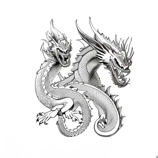 Dragon With 3 Heads