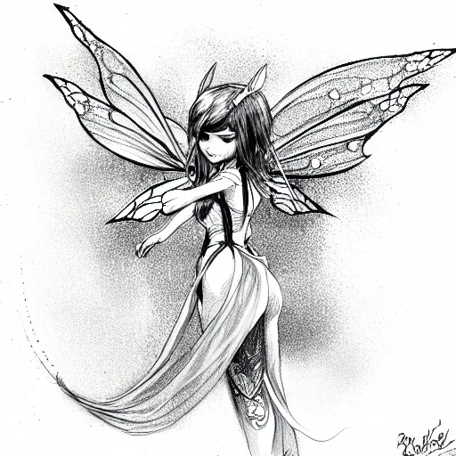 Racccon With Fairy Wings