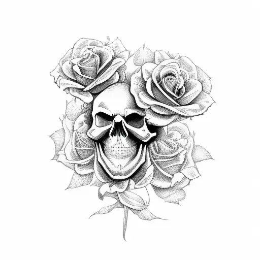 Skull And Roses