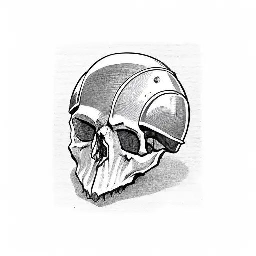 Skull In A Helmet Fast