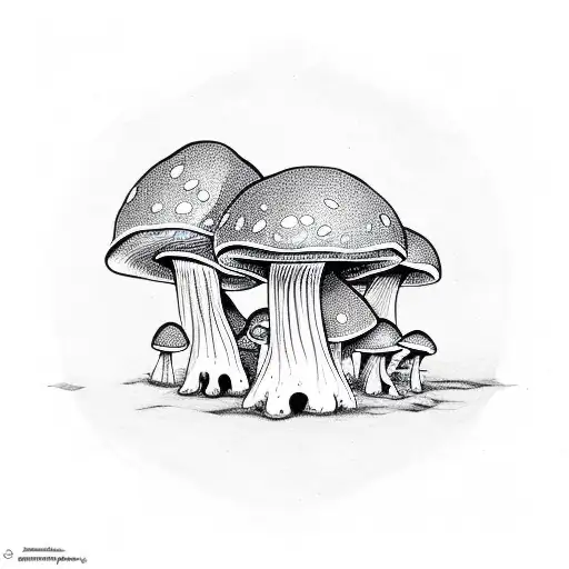 Mushrooms Moon Frog Crystals