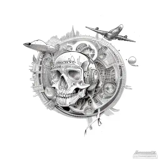 Incorporate Travel And Autobody Themes Into A Tattoo Design