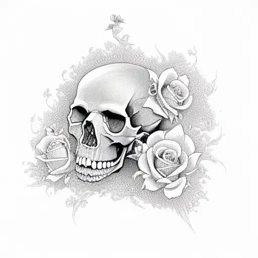 Skull And Roses