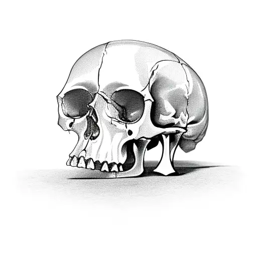 Dagger Cracking Skull