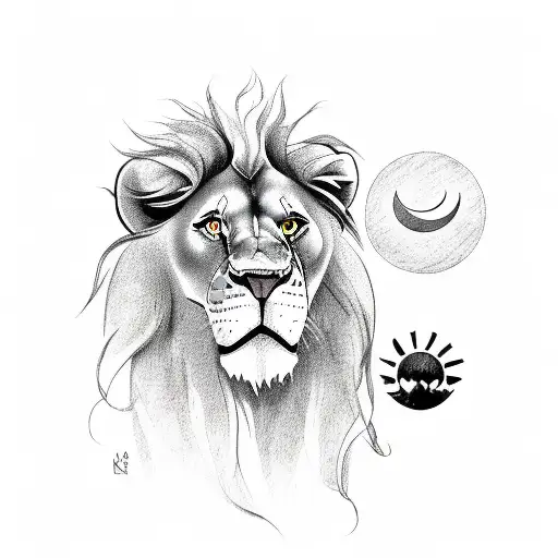 Lion King With Sun And Leo