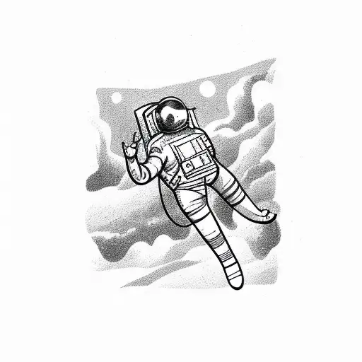 Astronaut And Cactus