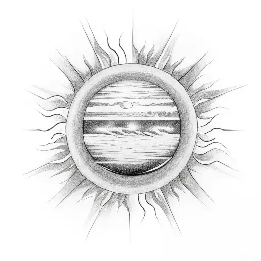 Black And White Negative Space Sun