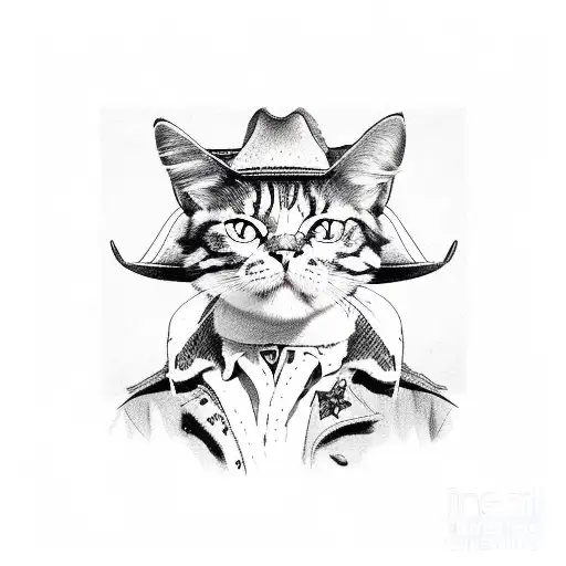 Cowboy Cat And Cowboy Dog