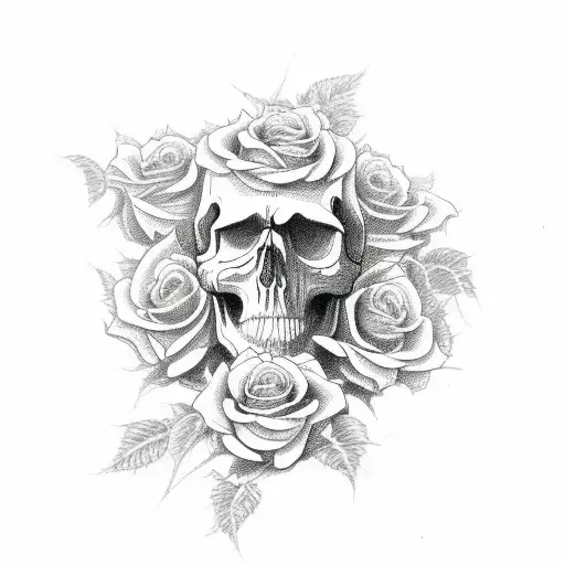 Skull And Roses