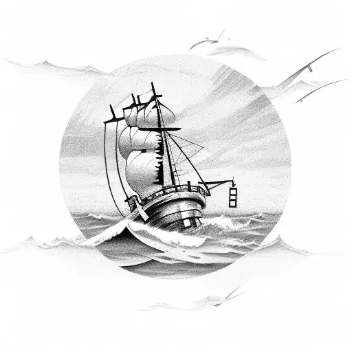 Ship Sea Ocean Lighthouse Anchor Fishing