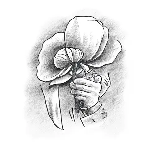 Panchovilla Holding A Rose