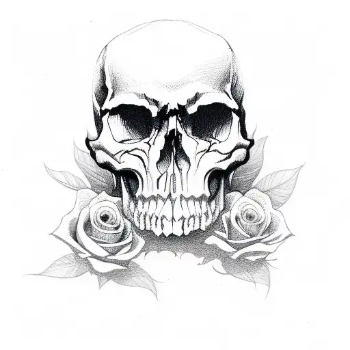 Skull And Roses