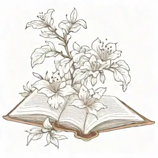 Azalea And Open Book