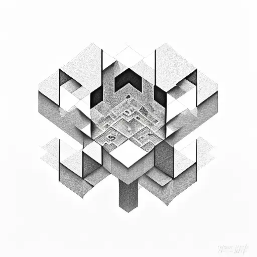 Minecraft Furnace Fine Line Art