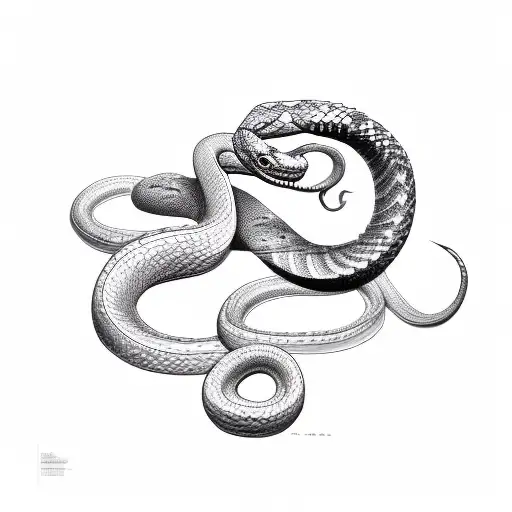 Snake With Deep Burgundy Petals