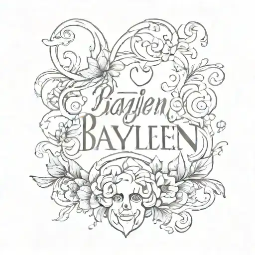 The Name Baylen In Pretty Font