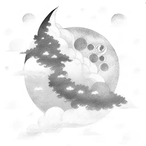 Geisha Cloud Moon