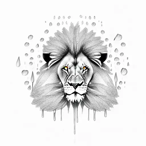 Lion In The Rain