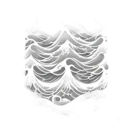 Ocean Wave With A Bible Verse In It