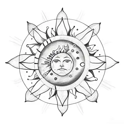 Hands Holding Sun And Moon Cancer Constellation