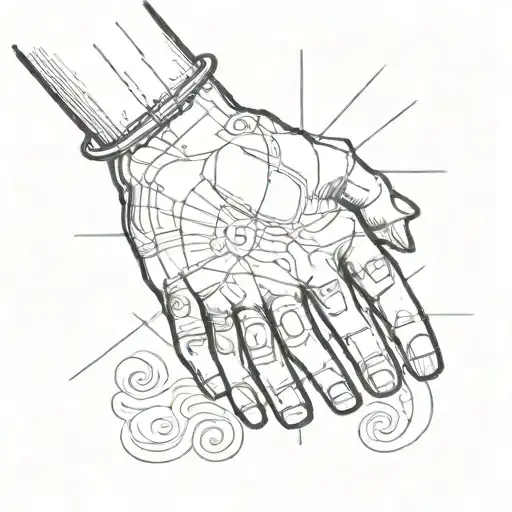 Black Hand Shaking White Hand