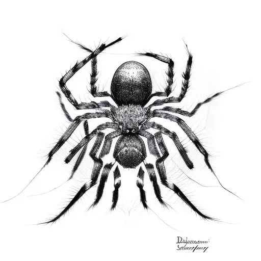 Black Depression Psilocybin Mushroom Spider Web