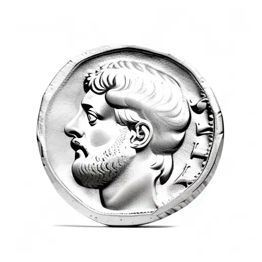 Marcus Aurelius Roman Coin Side Profile Latin Around Edge