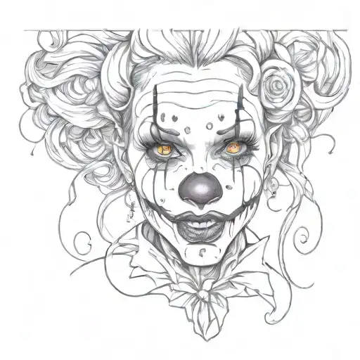 Female Clown Face
