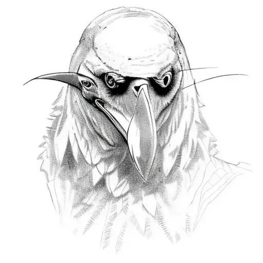 Raven With A Mean Look In His Eyes