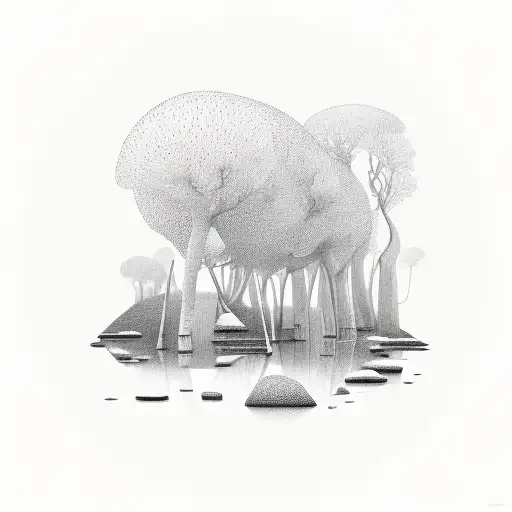 Minimalist Abstract Landscape