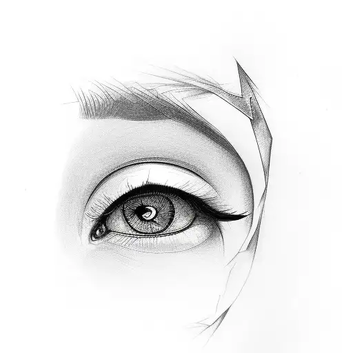 Gothic Styled Women's Eye