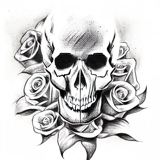 Skull And Roses