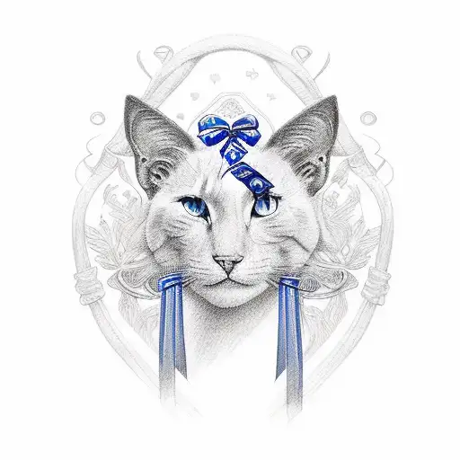 A Portrait Of Your Mom With A Blue Ribbon Symbolizing Strength And Remembrance