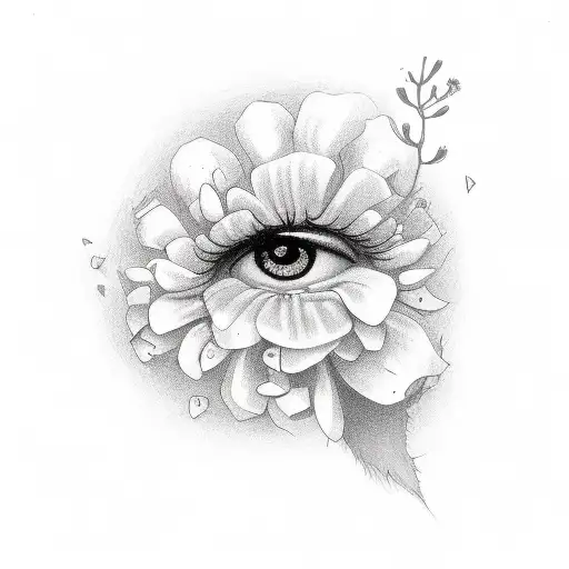 Skeloton With Flowers Coming Out Of The Eyes Drinking Coffee