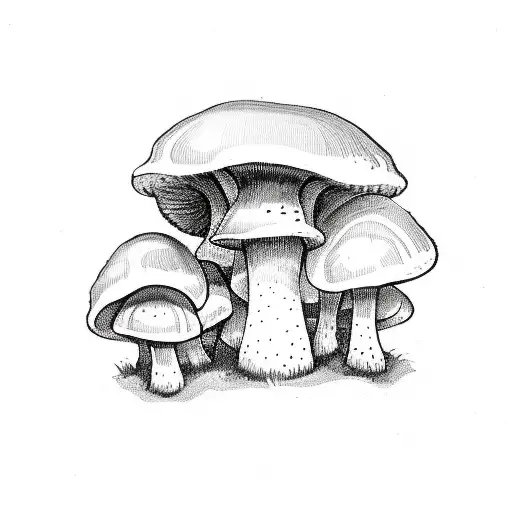 Single Fairy Mushroom