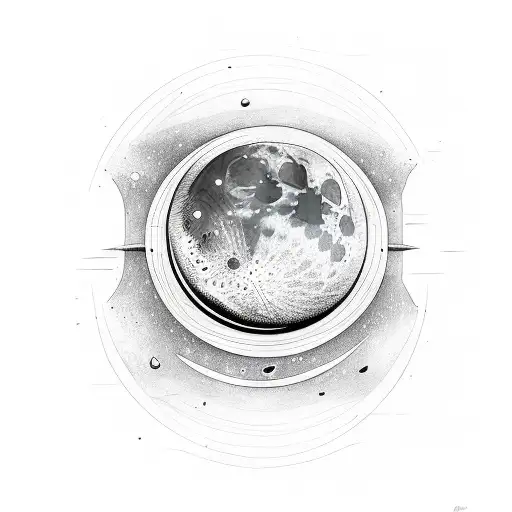 Lines Od Balance With A Moon