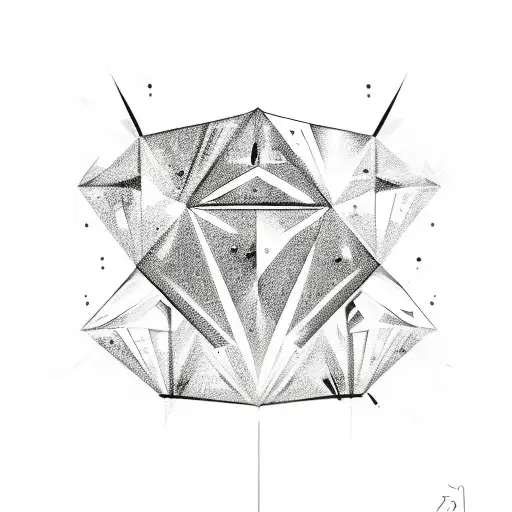 A Sketch-style Diamond With The Name 'Invincible' Written In A Graffiti Font