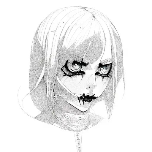 1999 Written Vertically In A Goth Font