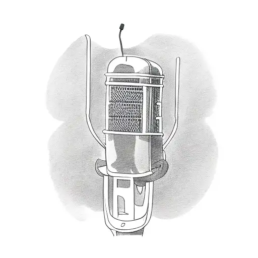 Raven With Podcast Microphone